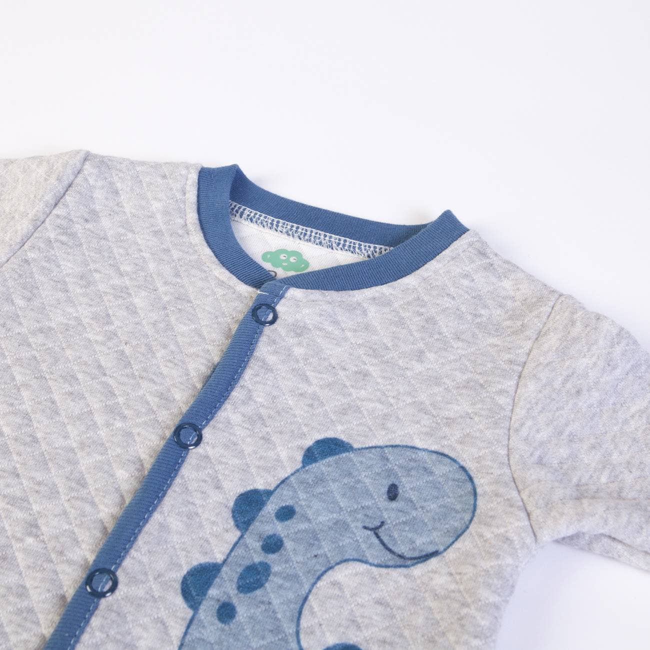 Grey 16563 - Quilted babygrow - AW 25-26 for wholesale on Faire1