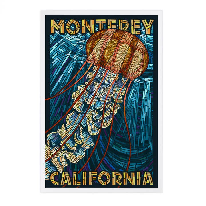 CARTOLINE PREMIUM Monterey, California, Medusa, Mosaico per la vendita all'ingrosso da parte di Lantern Press