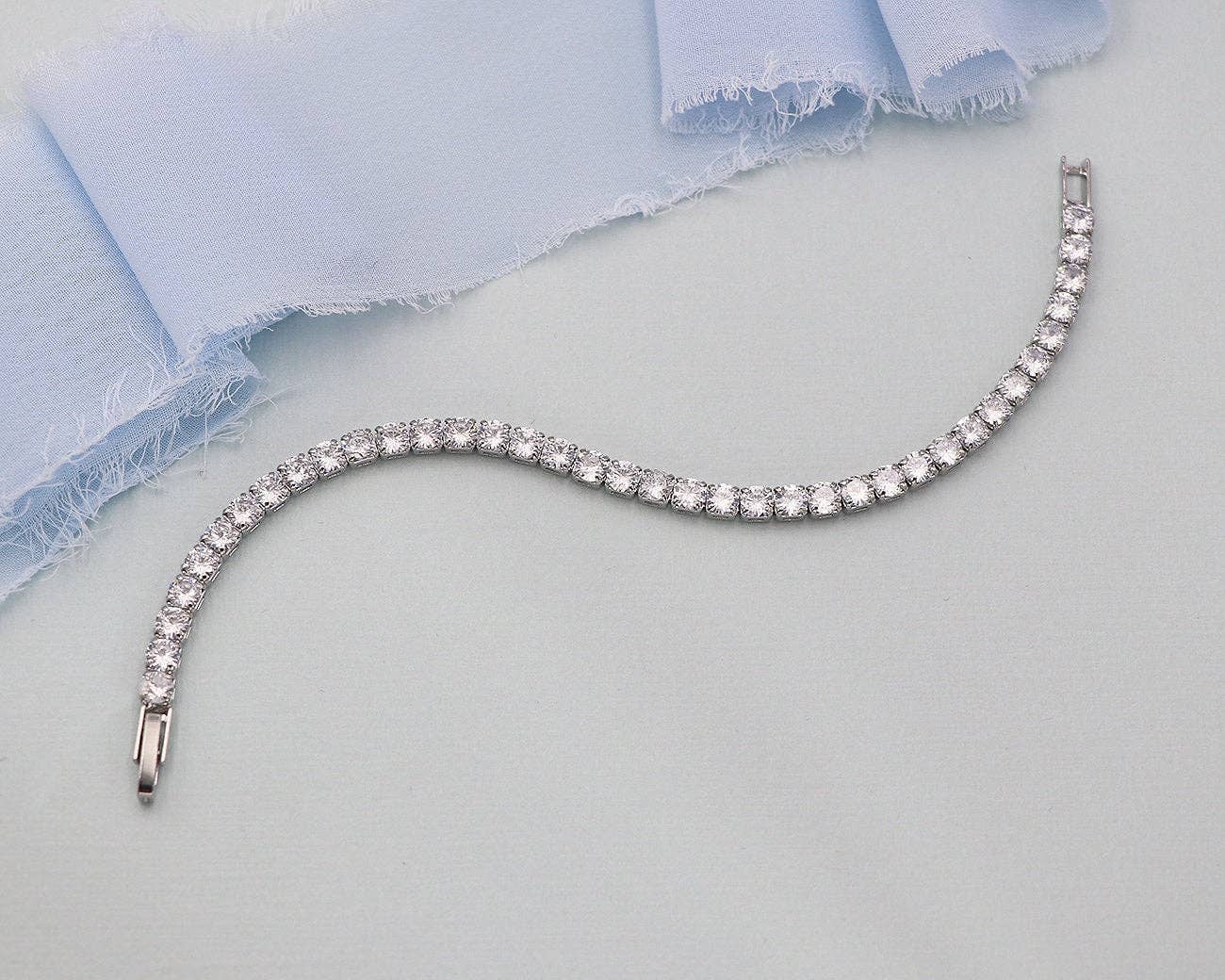 allureweddingjewelry - Venta al por mayor Pulseras de tenis - Pulsera de tenis Ella CZ