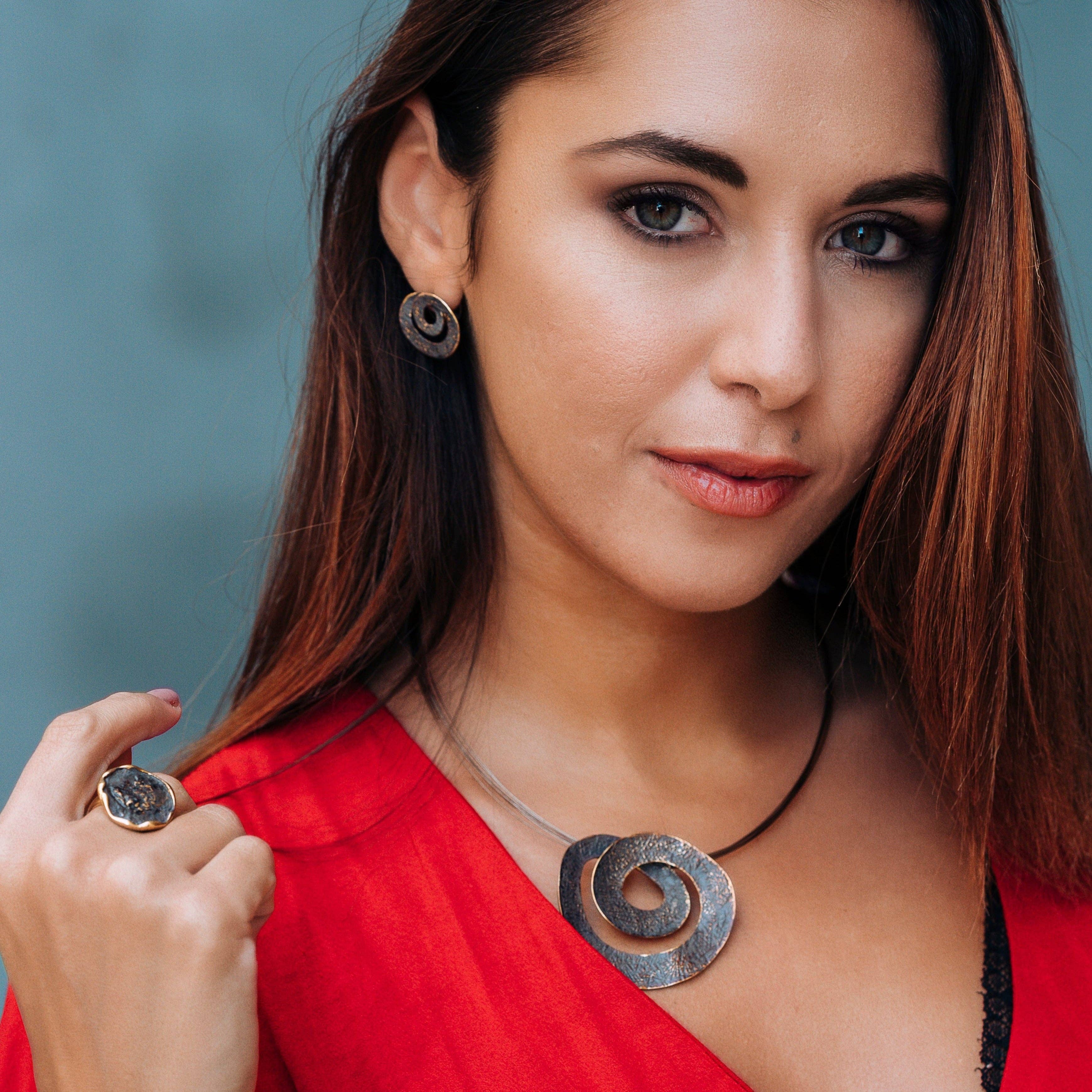 KLK - Wholesale Dangle Earrings - Spiral earrings2