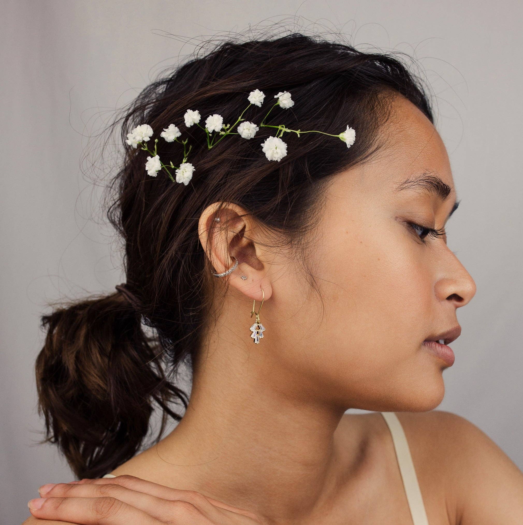 Silk Purse, Sow's Ear – Engroshandel Hængeøreringe og creoløreringe – Art deco-øreringe med krystaller og Chrysler-baguette1