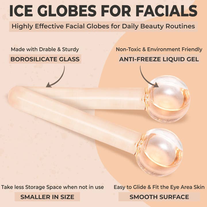 Hills & Home – wholesale Face/beauty roller – Ice Globes for Facials (Set of 2)
