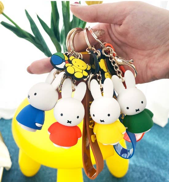 K-Wonderland - Wholesale Keychain - Women's - Miffy Charaters Figure Key Holder-Bag Charm, Gift Key Ring7