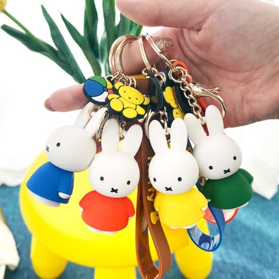 K-Wonderland - Wholesale Keychain - Women's - Miffy Charaters Figure Key Holder-Bag Charm, Gift Key Ring7