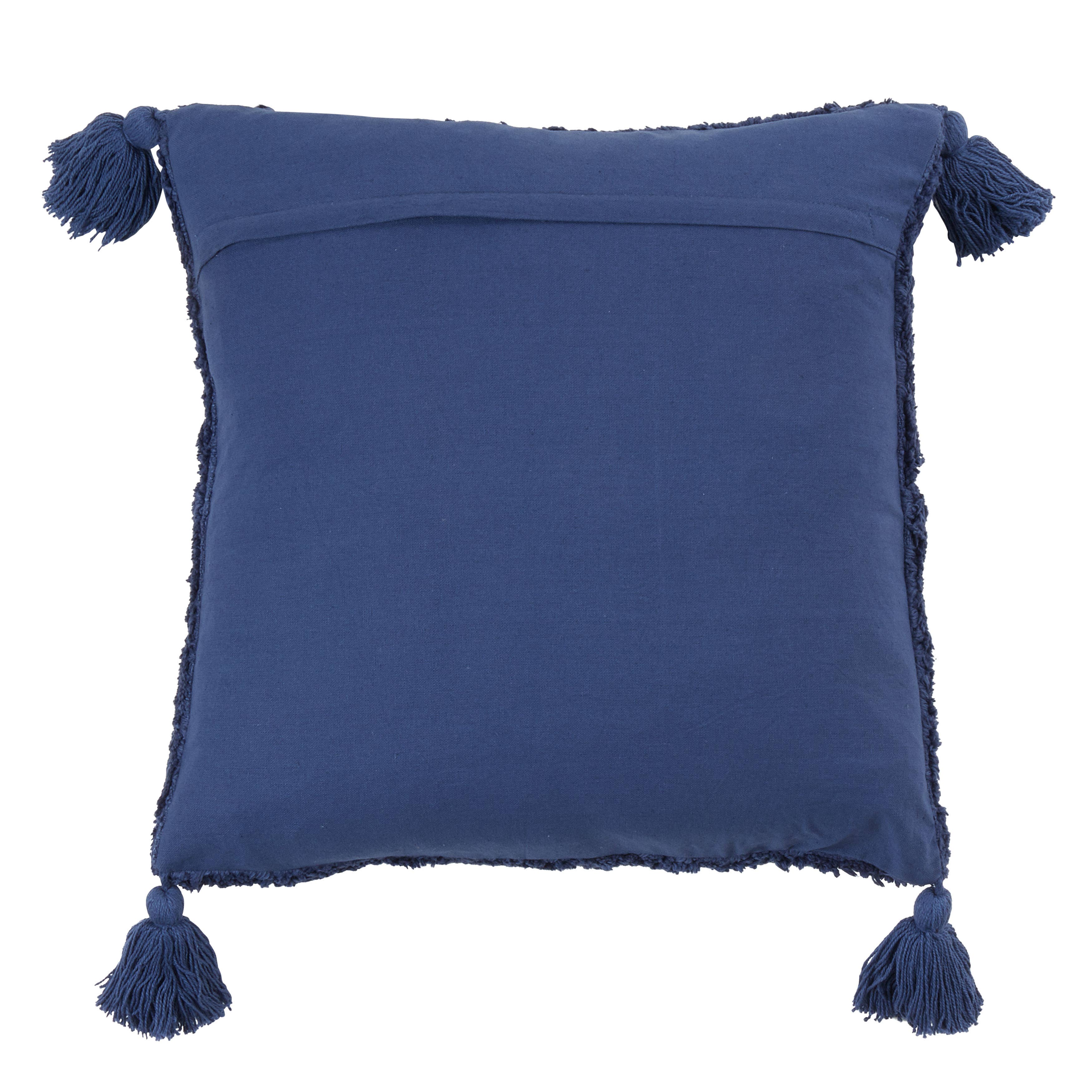 Saro Lifestyle - Wholesale Throw/Decorative Pillow - Tufted Diamond Throw Pillow With Tassels4