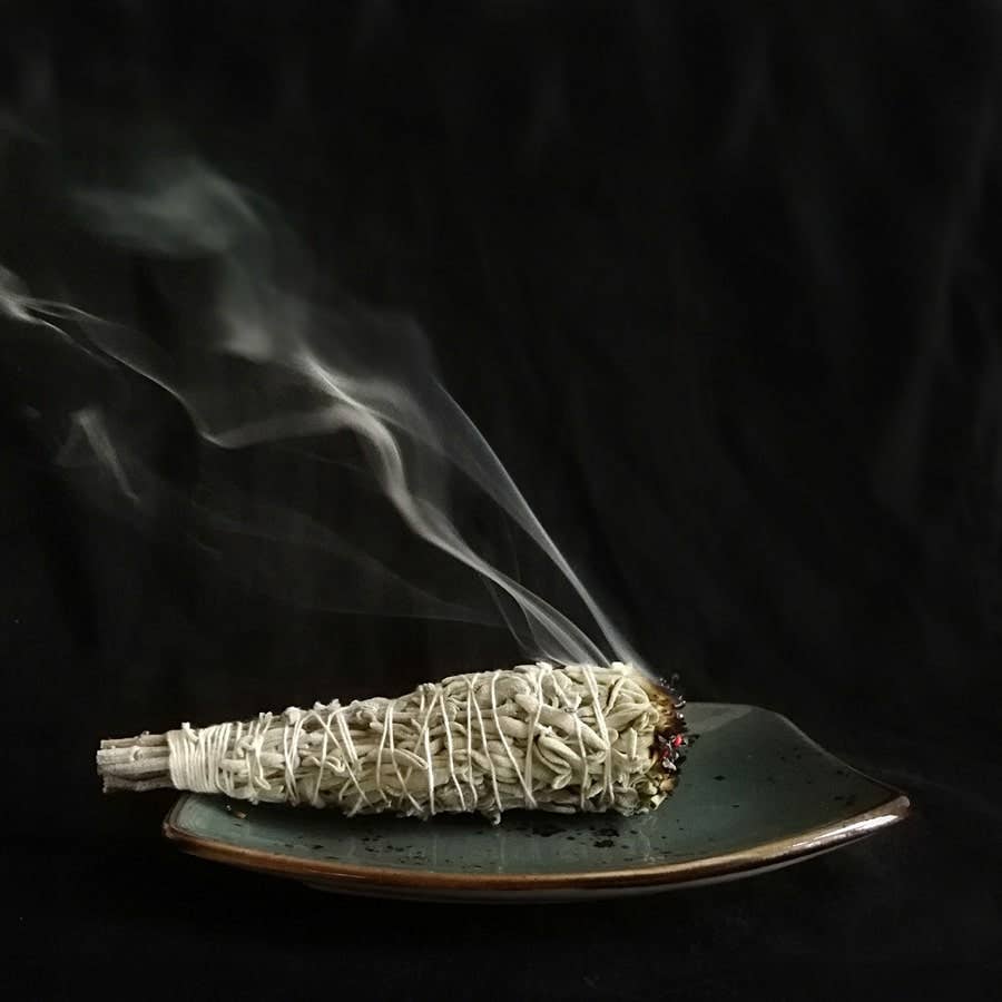 Mamuxa - Vente Bâton de sauge - Lot de 2 bâtonnets à maculer en sauge naturelle2