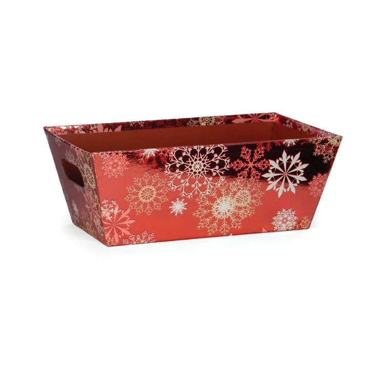 Willow Group - Wholesale Decorative Tray - Paperboard Tray w/inset handles- Snowflakes