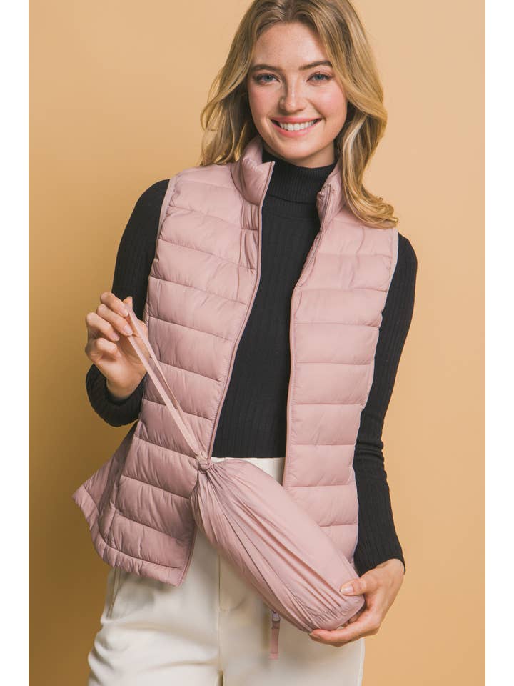 Peace Love Line - Wholesale Outerwear Vest - Women's - PL8905 - ULTRA LIGHTWEIGHT PADDED PUFFER VEST20