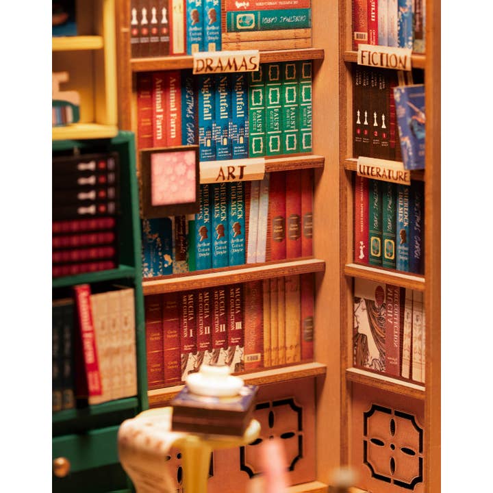 Hands Craft - Wholesale Puzzle - Kids - DIY Book Nook Kit: Bookstore14