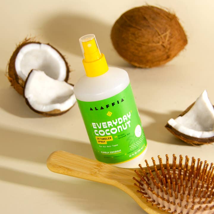 Alaffia - Wholesale Hair Conditioner - EveryDay Coconut Conditioning Detangler Spray, Purely Coconut 12oz