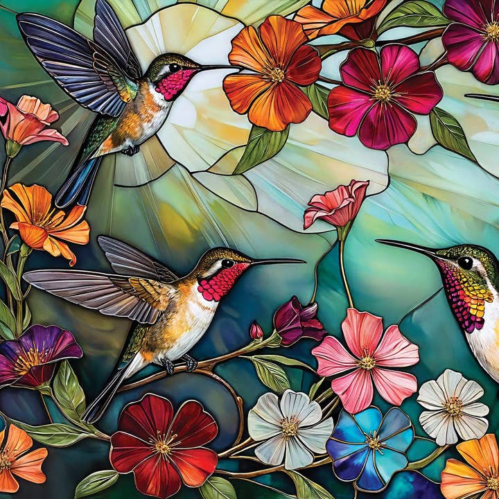 Hummingbird Hover 500 Piece Jigsaw Puzzle for wholesale by Springbok Puzzle