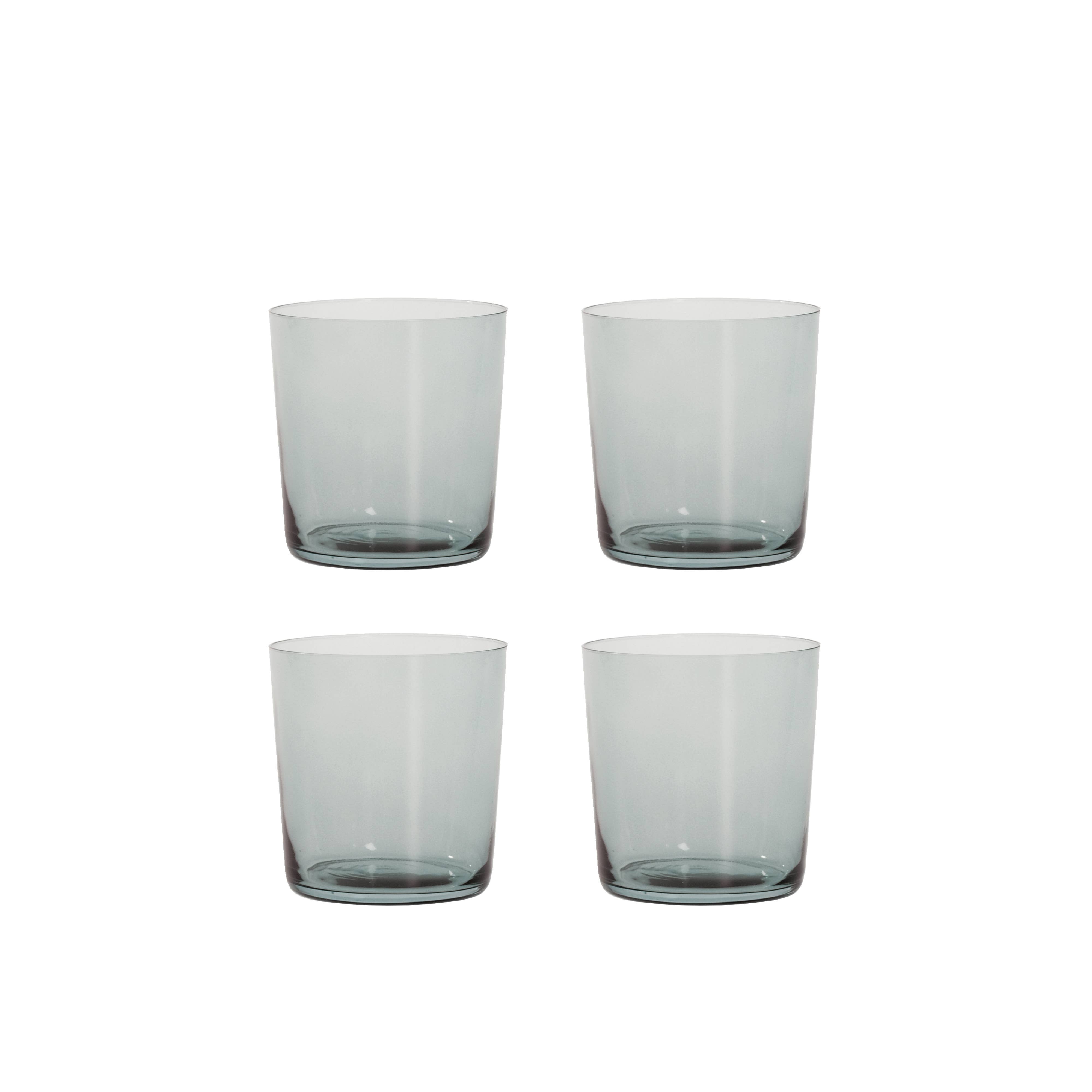 Aida A/S – wholesale Drinking glass/cup – Raw Glass Smoke - Tumbler 37 Cl 4 Pcs. Sleeve Packing