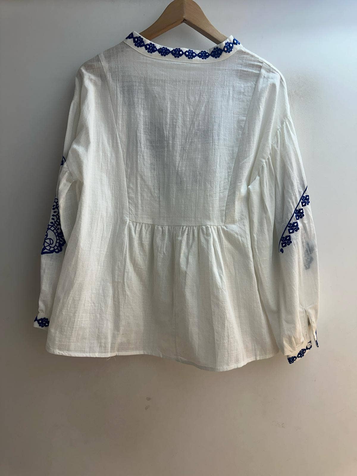 LORIANE - Venta al por mayor Blusa - Mujer - 6002 Blusa bohemia y ribeteada de algodón3