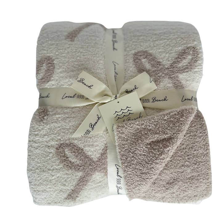Local Beach - Wholesale Throw Blanket - Bow Luxe Home Blanket