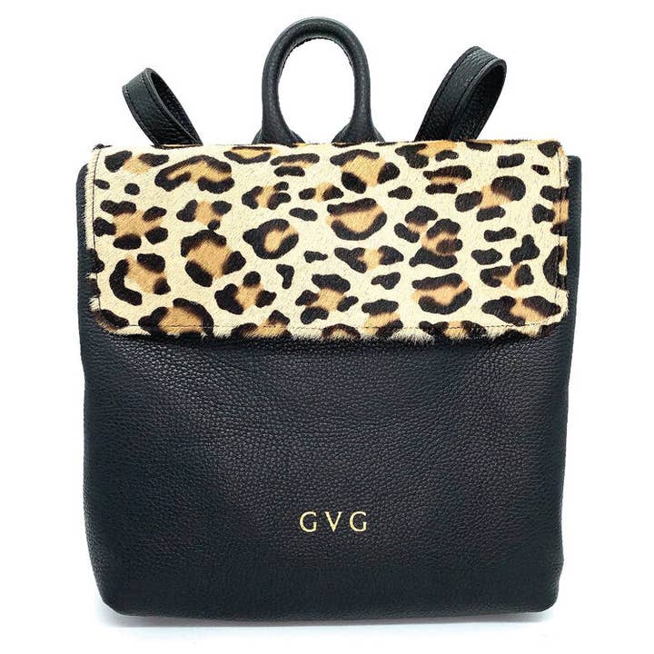Læder rygsæk - Leopard for engroshandel hos GVG Accessories