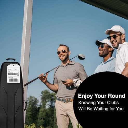 HODL 21 - Wholesale Luggage Tag - Golf Bag Luggage Tag - Extra Large 9" x 6", Waterproof Plastic Zipper Pouch, PVC Bag Tags for Golf Bag - Sealable Label Holder for Golf Bag (2 Pack)