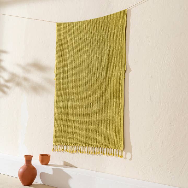 Kikoya - Wholesale Beach Towel - Stonewashed Waffle Beach Towel Turkish Hamam Fouta Vintage1