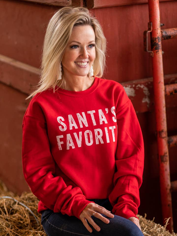 Santa's Favorite - Sweatshirt for wholesale by SOUTHERN FRIED DESIGN BARN