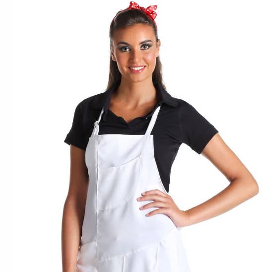 West Rose abbigliamento professionale - Wholesale Apron - POMEZIA WHITE WORK APRON0