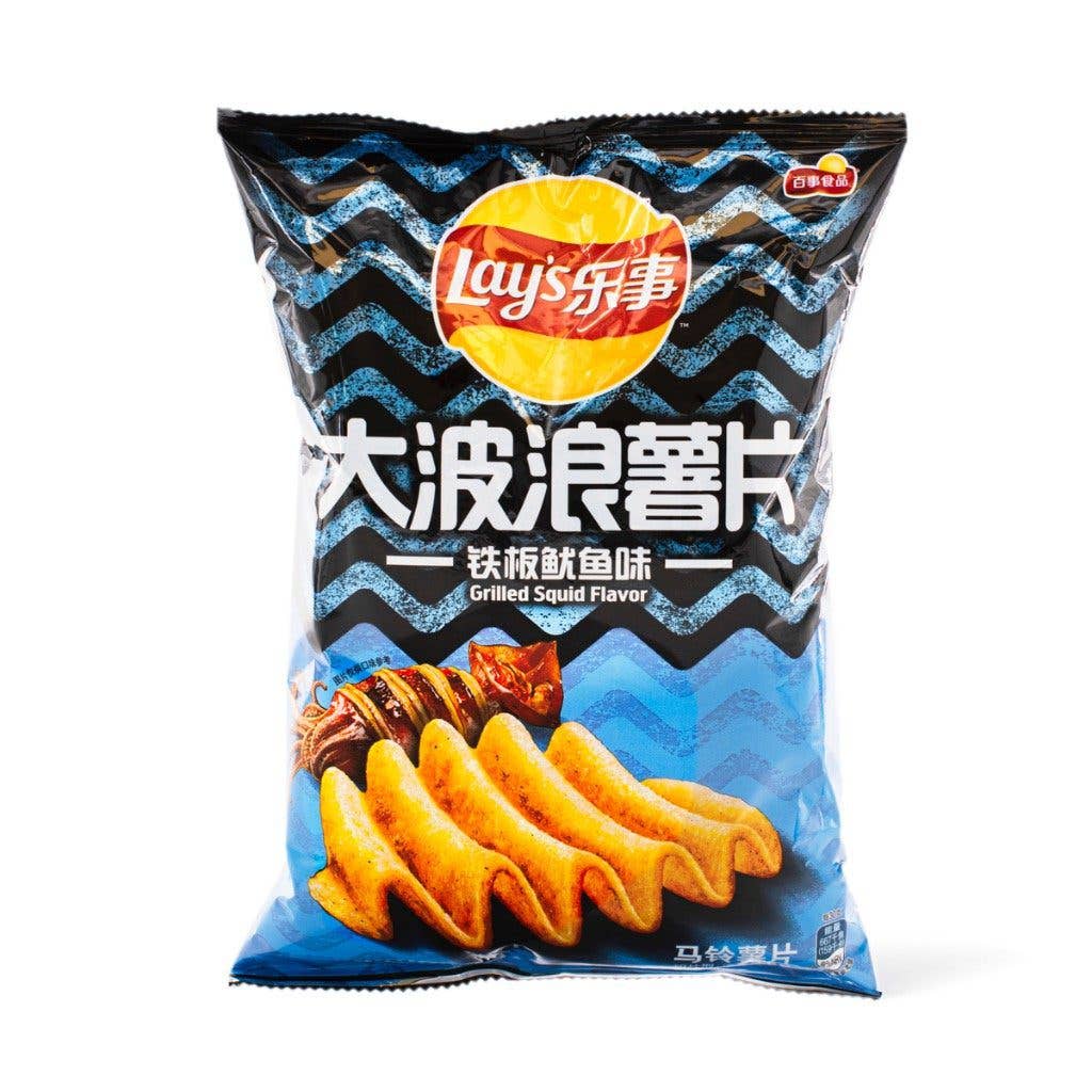 Global Bite Co - Wholesale Chips - Lays Wavy Chips Grilled Squid 70g (China)1