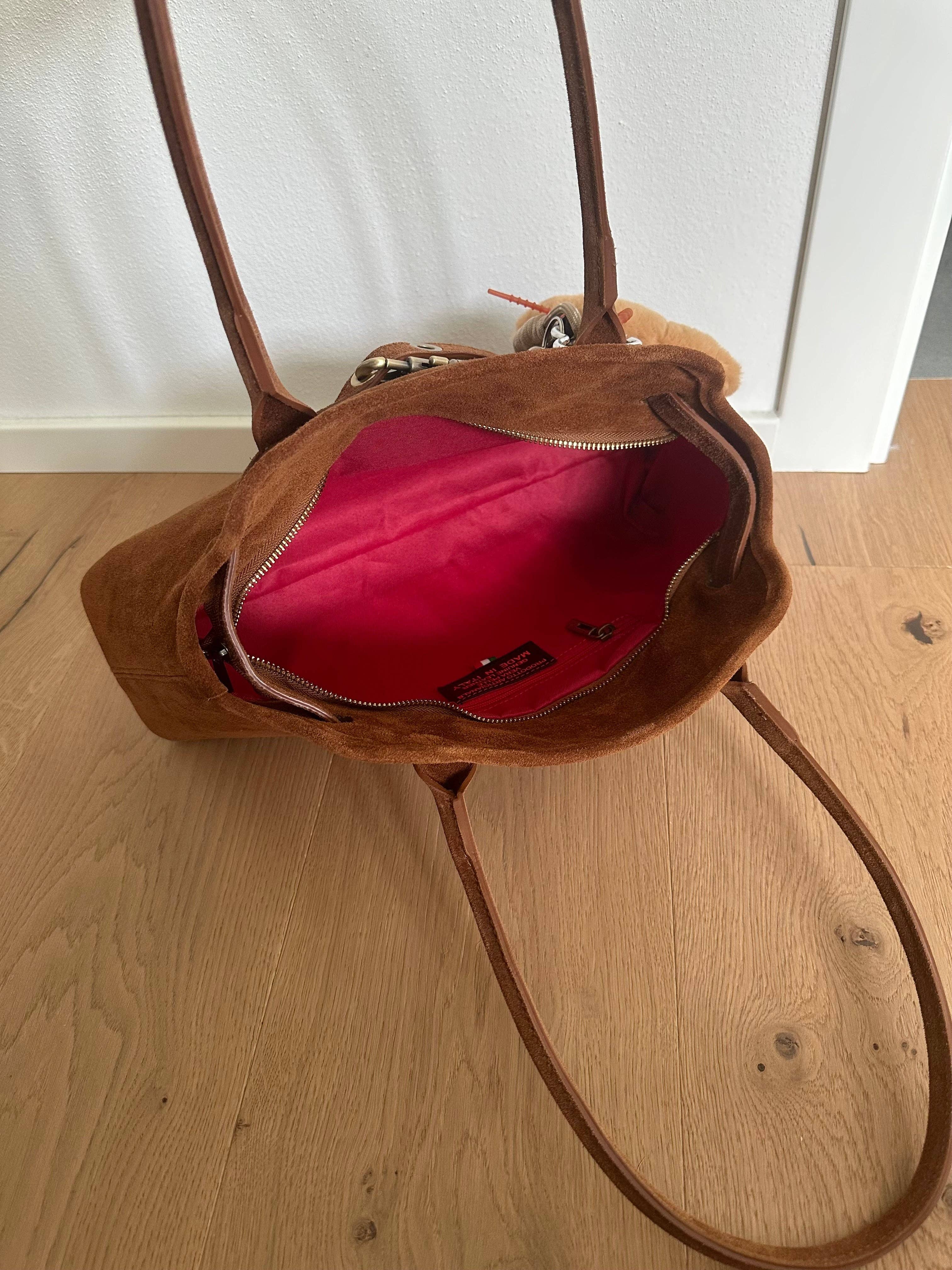 Zhade – Bolsa de ombro – Mulher por atacado – GRACE - bolsa de ombro em camurça genuína10