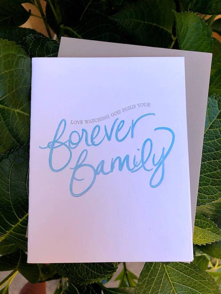 Forever Family for wholesale by jill.cate letterpress