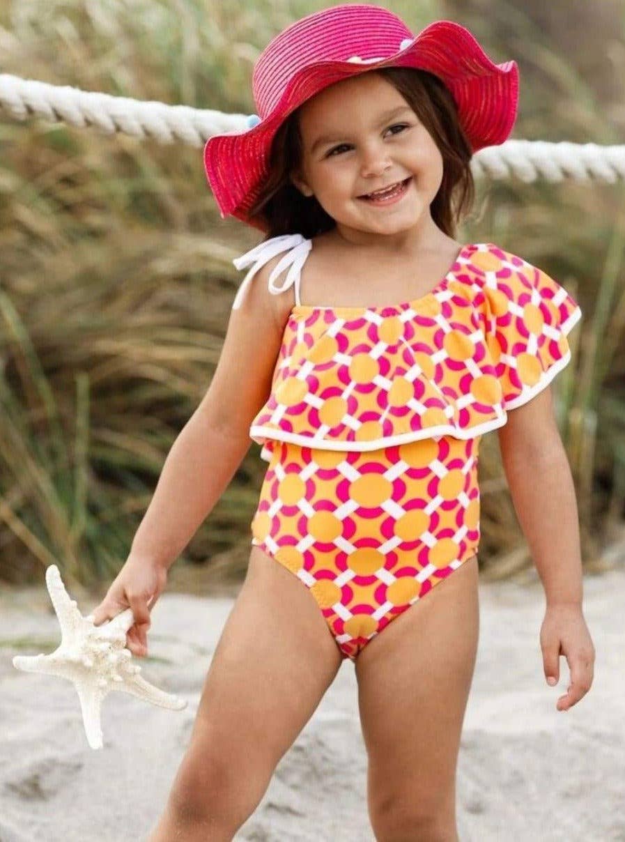 Mia Belle Girls • Wholesale - Wholesale One Piece Swimsuit - Kids - Soak in the Fun One Piece Swimsuit1