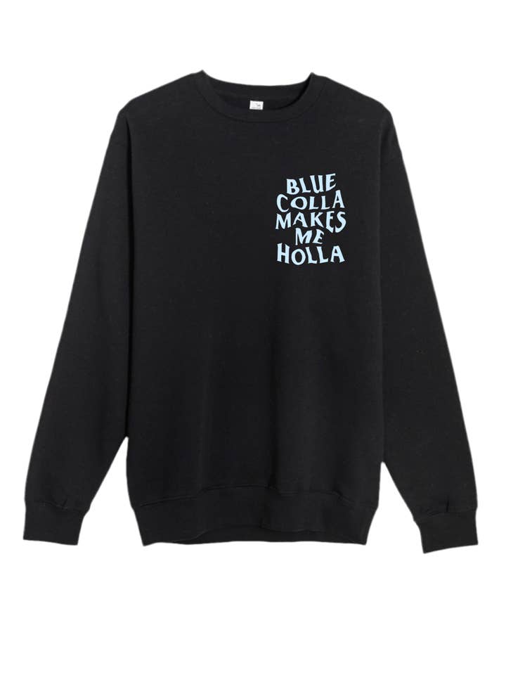 Ward Whimsey - Wholesale Graphic Sweatshirt - Unisex - Blue Colla - Crewneck (Black)1