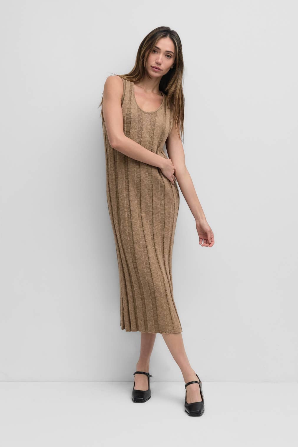 MOD REF - Wholesale Dress - Women's - The Haley Dress | Heavyweight Ribbed Tank Dress4