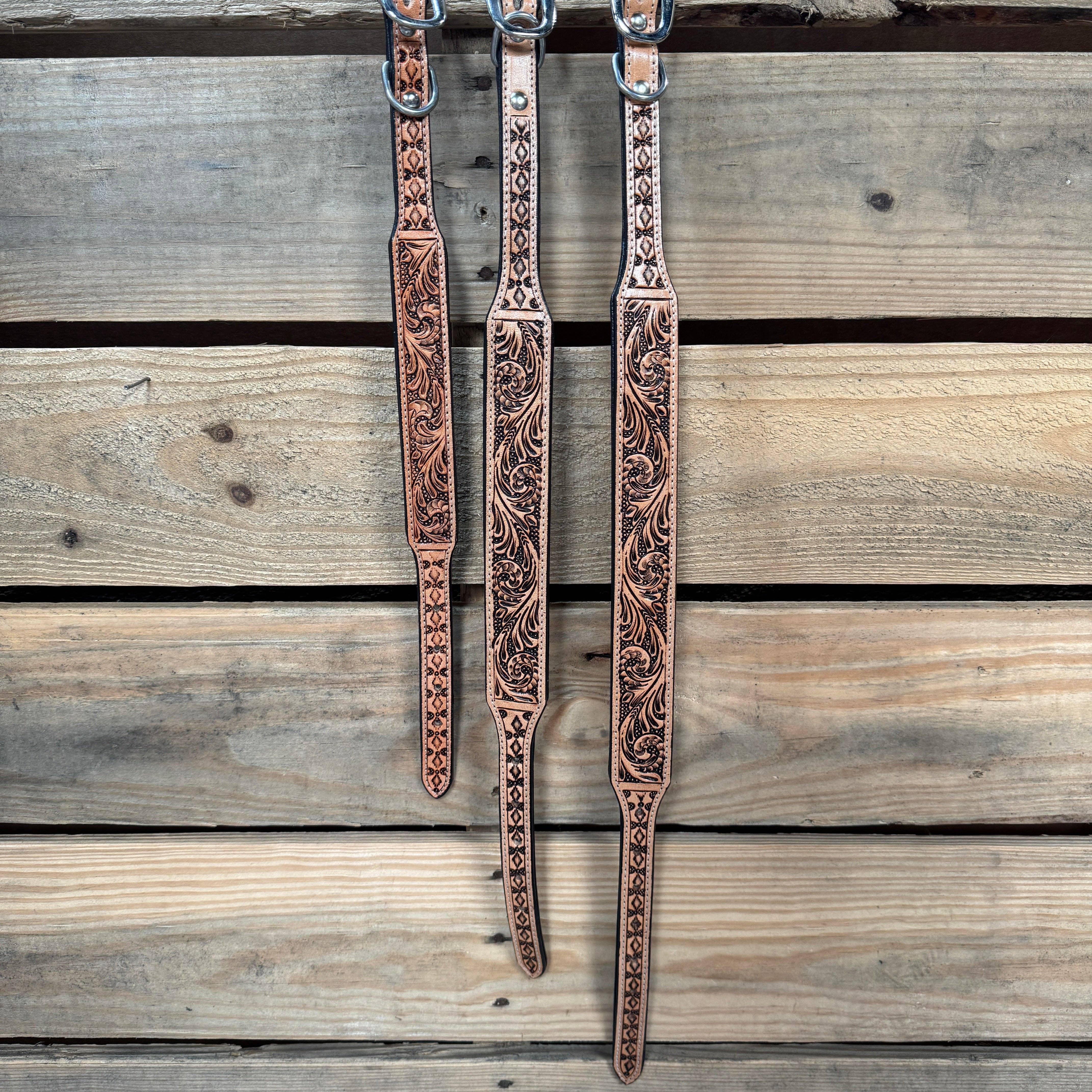 Rodeo Drive - Wholesale Pet Collar - Dog - Light Oil Floral Padded Dog Collar #FKDC32