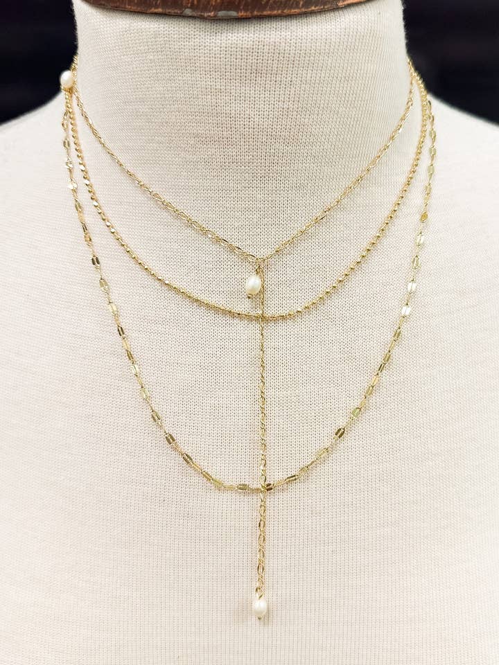 Ball and Chain Pearly Necklace for wholesale by Nette Road Wholesale