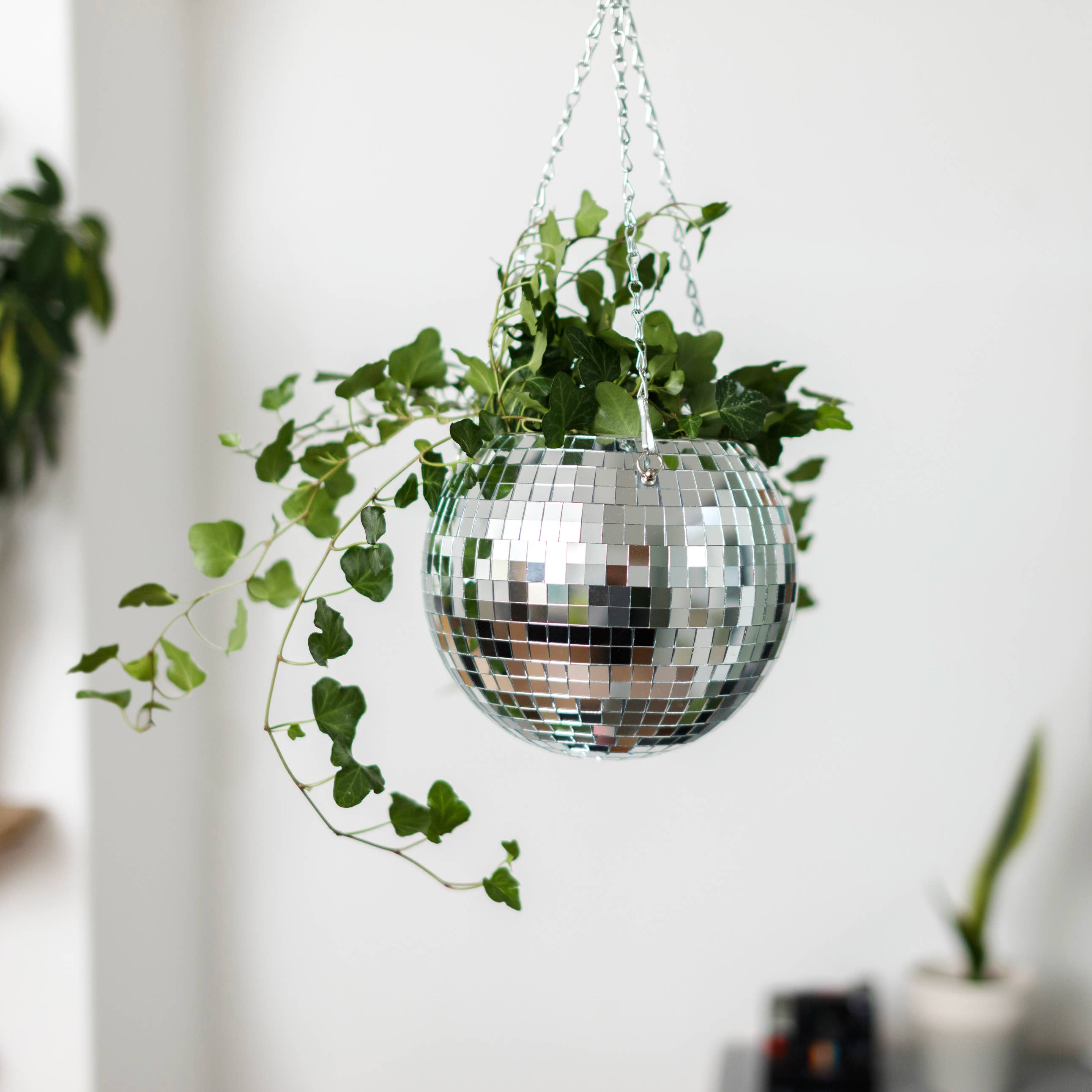 Bubblegum Stuff US - Wholesale Hanging Planter - Disco Ball Hanging Planter 8-inch | Home & Lifestyle Gift4