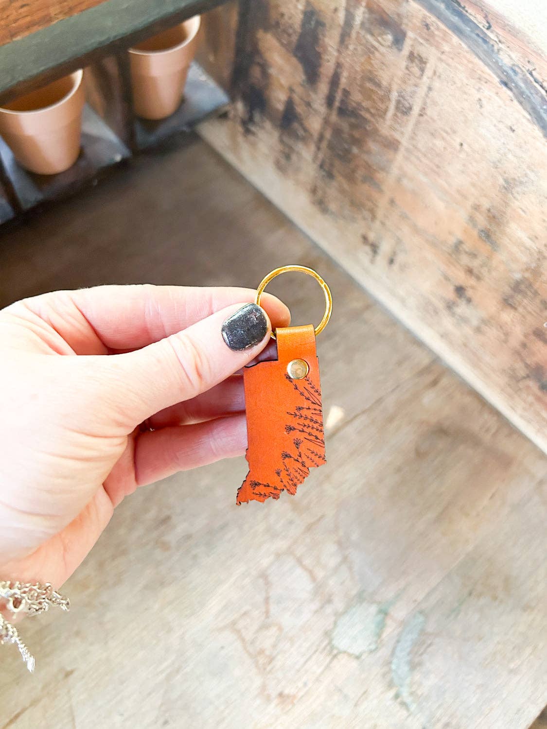 Left Grain - Wholesale Keychain - Women's - Indiana Wildflowers Keychain4