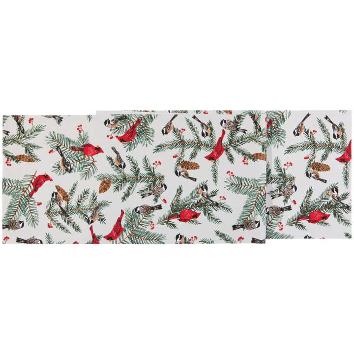 Now Designs by Danica - Wholesale Table Runner - Birds & Boughs Christmas Runner