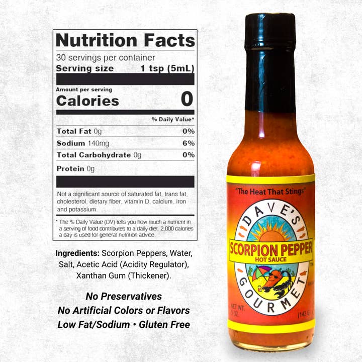 Dave’s Gourmet LLC - Wholesale Hot Sauce - Scorpion Pepper Hot Sauce1