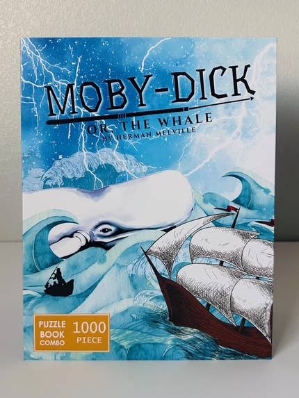 Moby Dick 1000 Piece Puzzle Gift for wholesale by Bookworm Puzzle