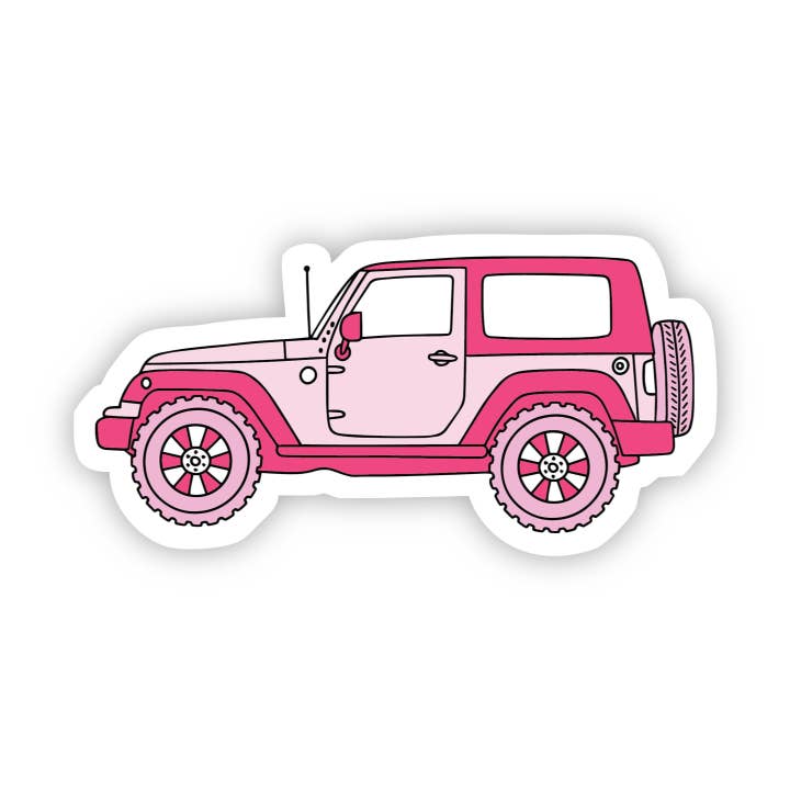 Big Moods - Wholesale Sticker - Red Side Jeep Aesthetic Sticker