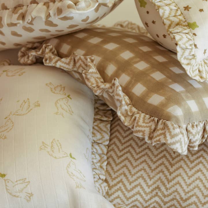 Willa and the Bear - Wholesale Pillow/Cushion - Kids & Baby - Muslin Ruffle Mini Pillow16