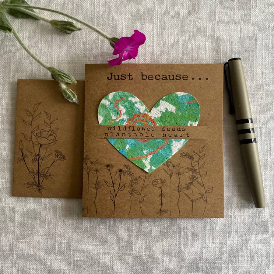 Gardens Grow Best from Seeds of Love Blank Card - The Bee's Knees