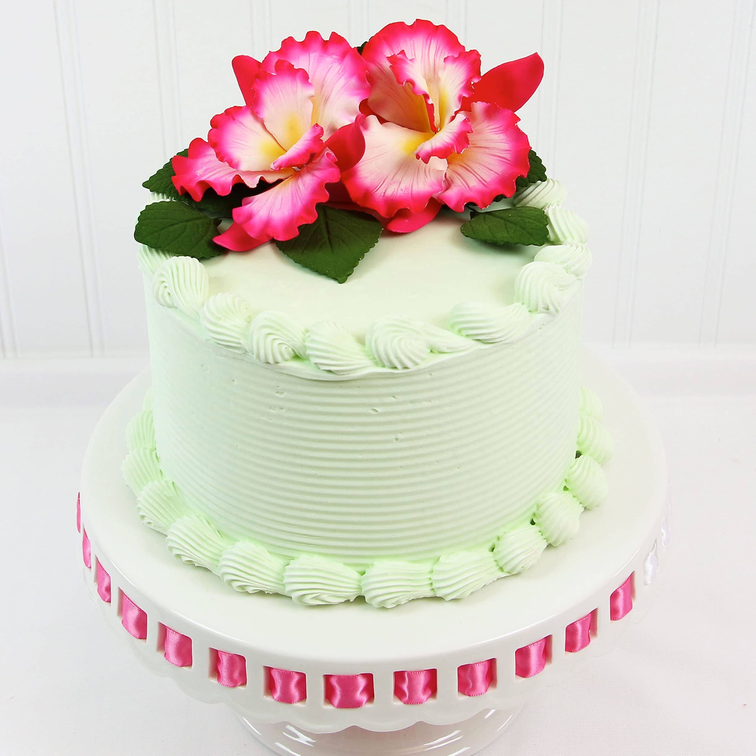 Global Sugar Art - Wholesale Cake/Cupcake Topper - Dutch Iris Sugar Cake Flower, Cake Topper by Global Sugar Art, Pink3