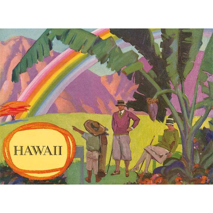 Postcard HI-448 Rainbow over Hawaii for wholesale by Found Image Press