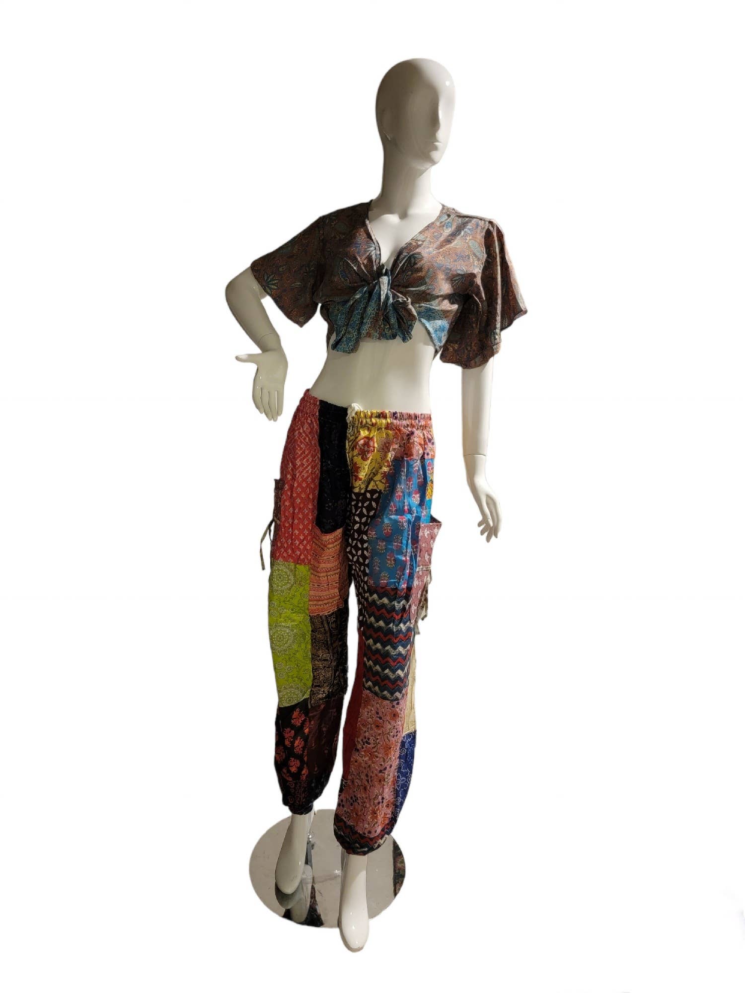 Evergreen Guardian Imports - Wholesale Pants - Women's - TT230 Patchwork Trousers6
