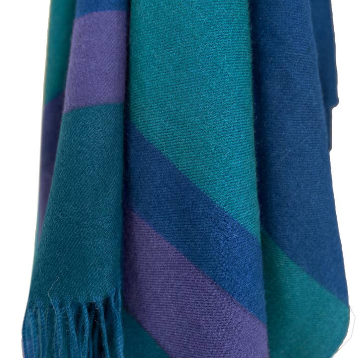 Shupaca Alpaca - Wholesale Throw Blanket - NEW! 100% Baby Alpaca Throw - Adriatic3