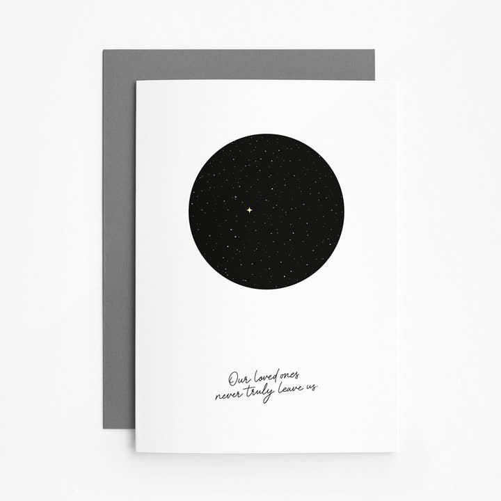 Tarjeta plegable Cielo estrellado para venta al por mayor de heartfelt paper & co
