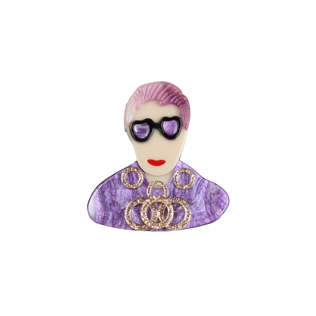 Domoflor s.l – wholesale Brooch – 💕 "The Fun Ladies" - Brooches with Personality 🎀6