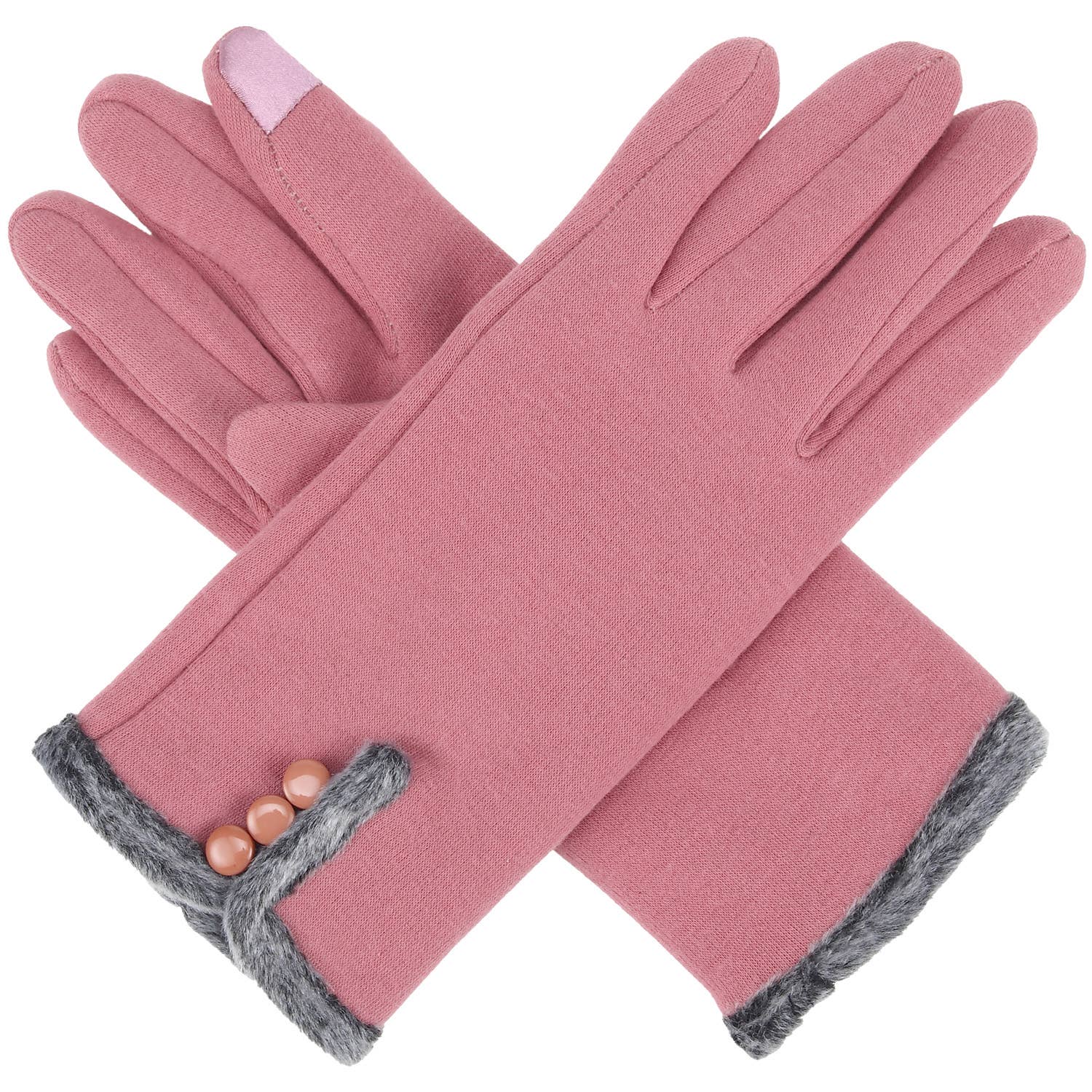Jasper Trading LLC - Wholesale Gloves - Women's - JG767 - One Dozen Ladies Fleece Texting Gloves (555)6