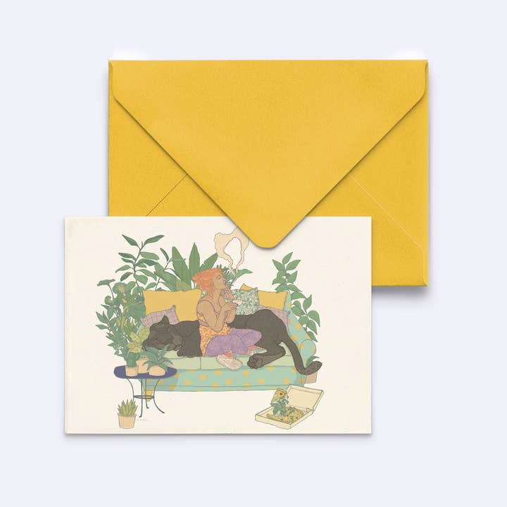 minttu illustrations - Wholesale Postcard - Postcard "Enjoy yourself, again"1