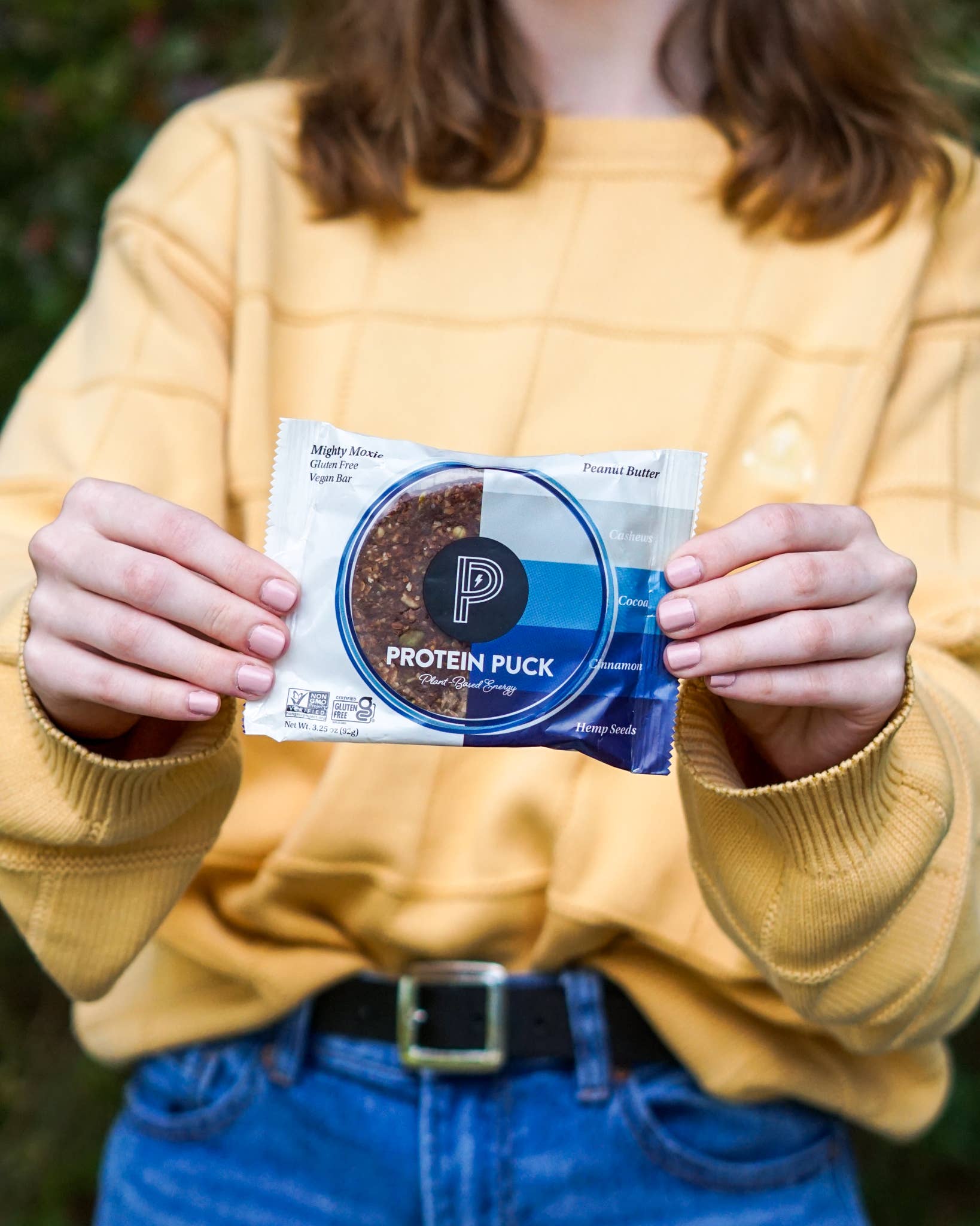 Protein Puck - Wholesale Snack Bar - Mighty Moxie (Cocoa, Cashew, Cinnamon) (16 - 3.25oz Bars)17