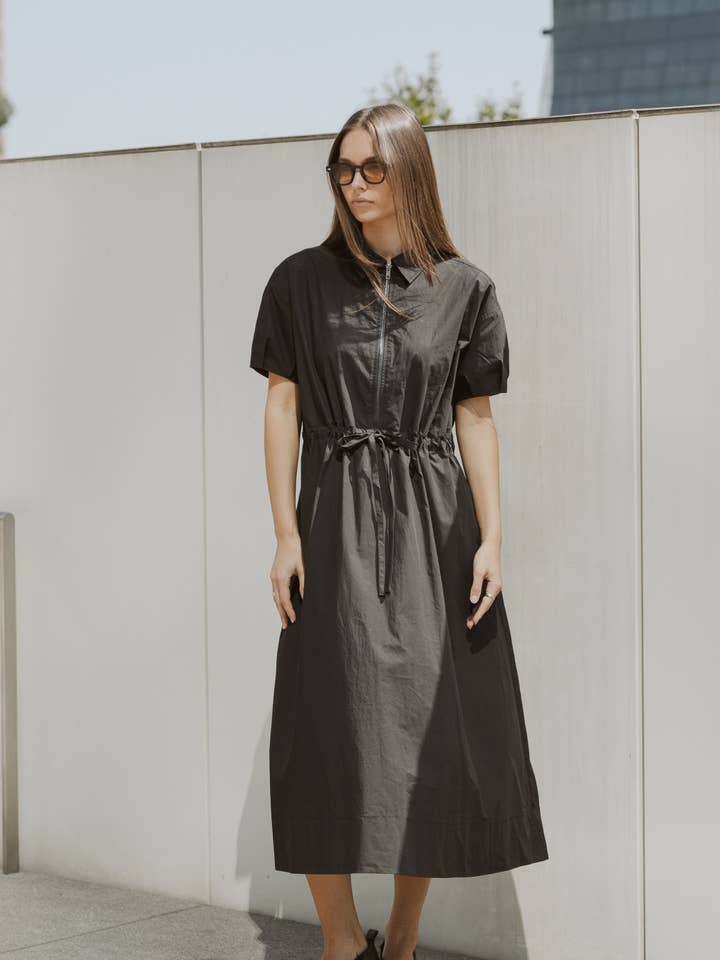 The Tatum Dress | Half-Zip Dress for wholesale by MOD REF