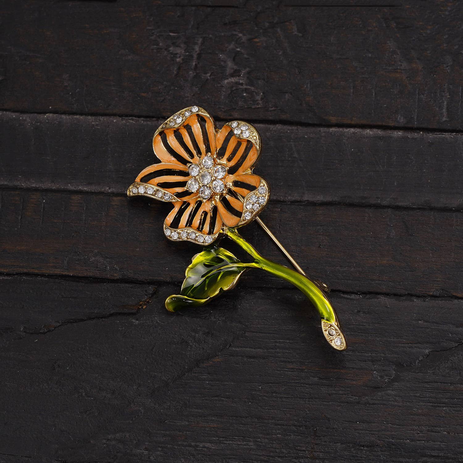 Tourtiwi – alfinete de lapela por atacado – Broche Retro de Girassol, Broche de Flor de Planta em Liga4